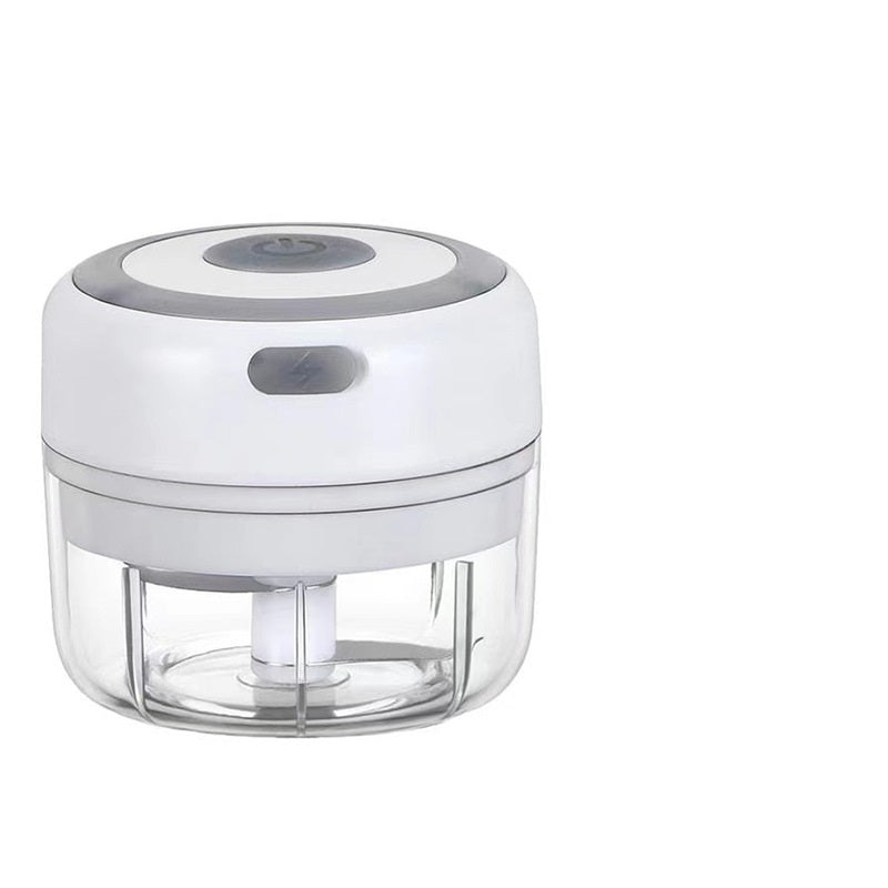 Mini Electric Garlic Chopper – USB Rechargeable Kitchen Crusher