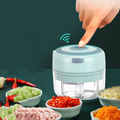 Mini Electric Garlic Chopper – USB Rechargeable Kitchen Crusher