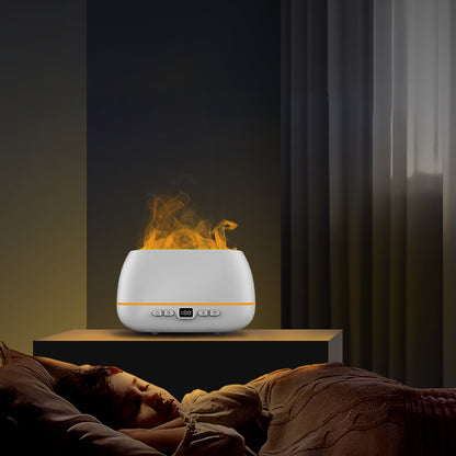 3D Flame Humidifier – 200ml USB Aroma Diffuser
