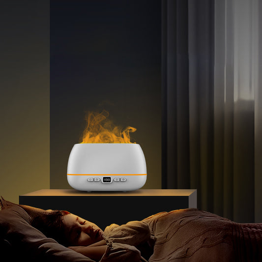 3D Flame Humidifier – 200ml USB Aroma Diffuser