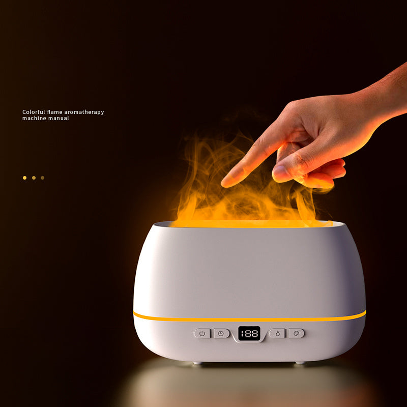 3D Flame Humidifier – 200ml USB Aroma Diffuser