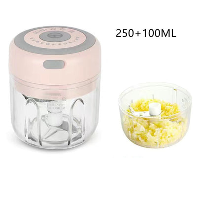 Mini Electric Garlic Chopper – USB Rechargeable Kitchen Crusher